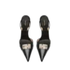 Supple Grain Leather T Latch Slingback