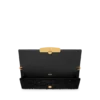 Τσάντα Bar Clutch με κροκόδειλο εφέ και κεντημένες πούλιες