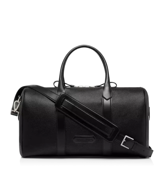 Τσάντα Duffle με φαρδύ άνοιγμα από δέρμα Grain