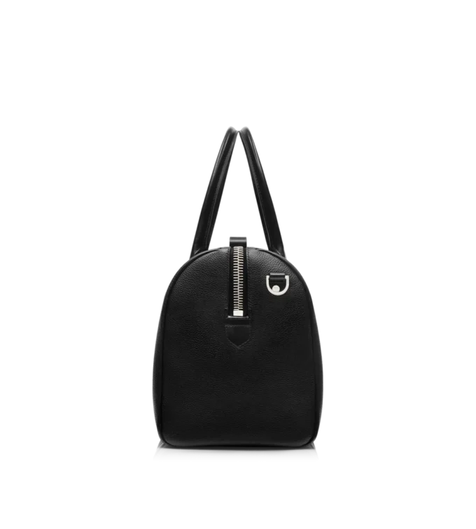 Τσάντα Duffle με φαρδύ άνοιγμα από δέρμα Grain