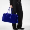 Τσάντα μπόουλινγκ από σουέτ