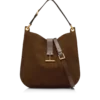 Τσάντα Tara Large Crossbody από σουέτ δέρμα και λείο δέρμα