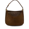 Τσάντα Tara Large Crossbody από σουέτ δέρμα και λείο δέρμα