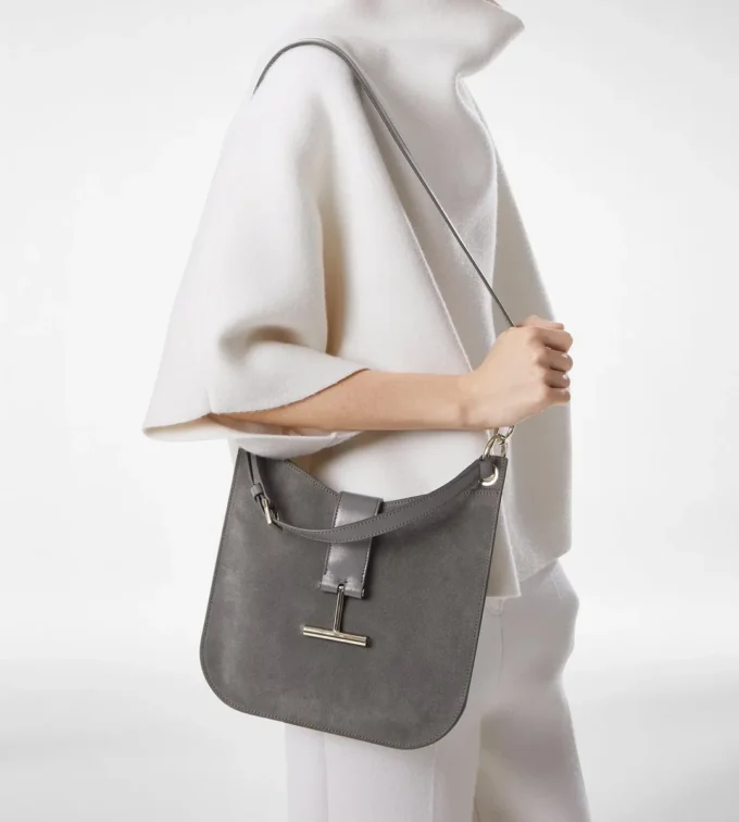 Τσάντα Tara Small Crossbody από σουέτ δέρμα
