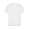 Βαμβακερό T-shirt με V λαιμόκοψη