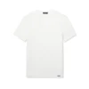 Βαμβακερό T-shirt με V λαιμόκοψη