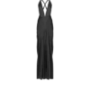 Βραδινό φόρεμα με βαθύ V-neck, λαιμόκοψη και πλαϊνά σκισίματα
