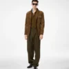 Ζώνη από δέρμα με κόκκους Slim T Reversible